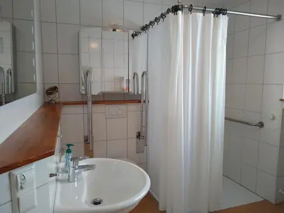 Ein Badezimmer in der Unterkunft Burgblick-Fewo Töpfer