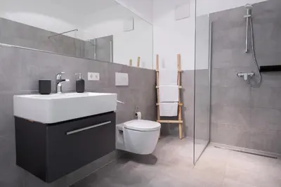 Ein Badezimmer in der Unterkunft Prime Park Deluxe Apartment Aschaffenburg