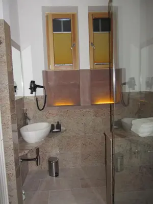 Ein Badezimmer in der Unterkunft Exklusive Gästezimmer Landau
