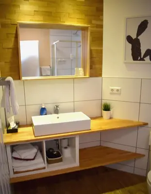 Ein Badezimmer in der Unterkunft Apartmenthaus Erlenbach