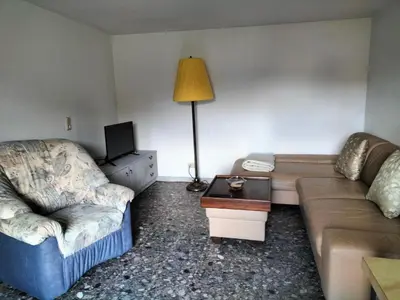 Ein Sitzbereich in der Unterkunft Pension Rosenblick