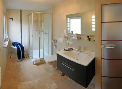 Ein Badezimmer in der Unterkunft Hotel Nothwang