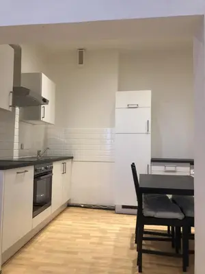 Küche/Küchenzeile in der Unterkunft Monteurwohnung im Zentrum