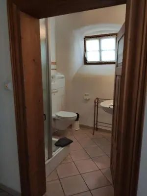 Ein Badezimmer in der Unterkunft Gutsherrenhaus