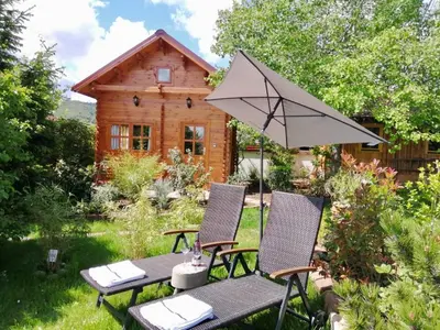 Ein Garten an der Unterkunft Ferienhaus Kleine Pfalz