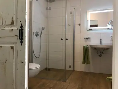 Ein Badezimmer in der Unterkunft Lauras Weinherberge
