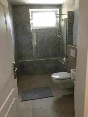 Ein Badezimmer in der Unterkunft Landhaus