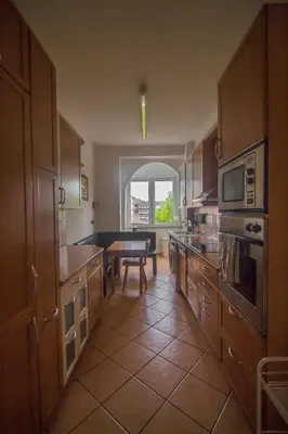 Küche/Küchenzeile in der Unterkunft Ferienwohnung Glaser