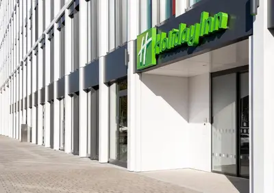 Ein Zertifikat, Auszeichnung, Logo oder anderes Dokument, das in der Unterkunft Holiday Inn - Mannheim City - Hauptbahnhof by IHG ausgestellt ist