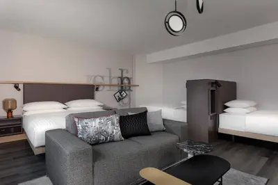 Ein Bett oder Betten in einem Zimmer der Unterkunft Frankfurt Airport Marriott Hotel