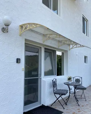 Ein Balkon oder eine Terrasse in der Unterkunft Waldbergperle Ernsbach