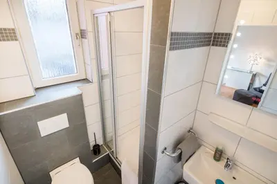 Ein Badezimmer in der Unterkunft Hotel Am Gottesauer Schloss