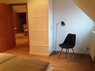 Ein Sitzbereich in der Unterkunft Gästehaus Janson
