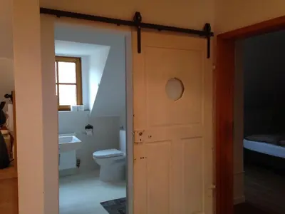 Ein Badezimmer in der Unterkunft Gästehaus Janson