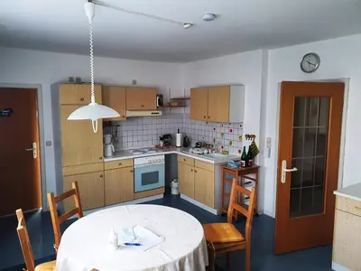 Küche/Küchenzeile in der Unterkunft Gästehaus Maurer