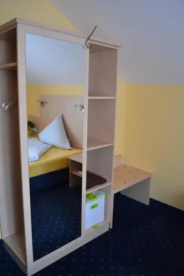 Ein Bett oder Betten in einem Zimmer der Unterkunft Landgasthof Hock