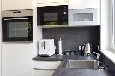 Küche/Küchenzeile in der Unterkunft City Appartement Kornwestheim