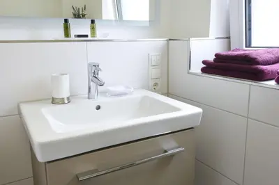 Ein Badezimmer in der Unterkunft City Appartement Kornwestheim