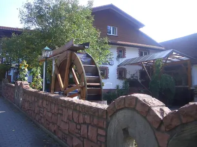 Das Gebäude in dem sich die Pension befindet