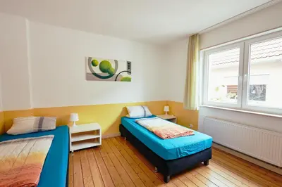 Ein Sitzbereich in der Unterkunft Ferienhaus Sommerweide 160qm bis 10P
