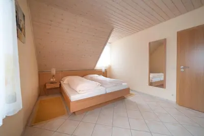Ein Bett oder Betten in einem Zimmer der Unterkunft Fewo im Naturpark