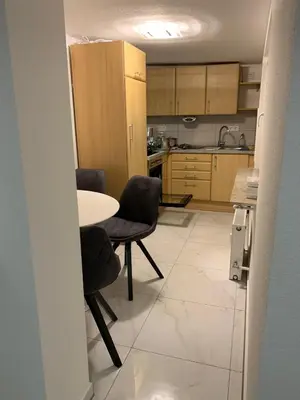Küche/Küchenzeile in der Unterkunft Moderne 2 Zimmer Wohnung mit Vollausstattung
