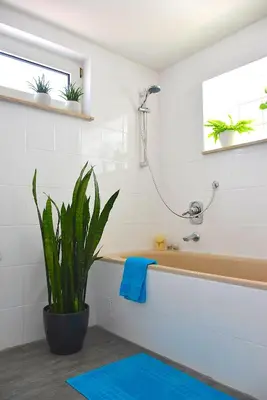 Ein Badezimmer in der Unterkunft Ferienwohnung Familie Mechler