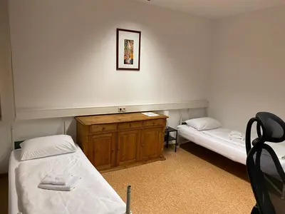 Ein Bett oder Betten in einem Zimmer der Unterkunft Hotel Ditzingen
