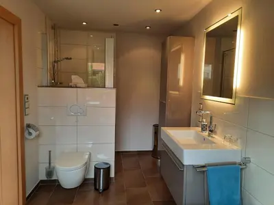 Ein Badezimmer in der Unterkunft Ferienwohnung Odenwaldflair
