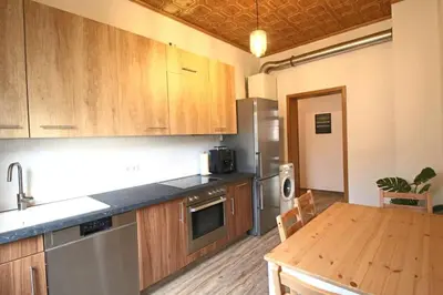 Küche/Küchenzeile in der Unterkunft Charmante Wohnung ruhig und zentral gelegen