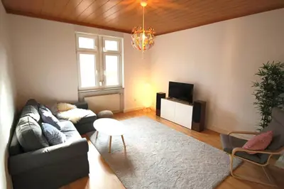 Ein Sitzbereich in der Unterkunft Charmante Wohnung ruhig und zentral gelegen
