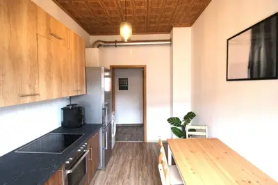 Küche/Küchenzeile in der Unterkunft Charmante Wohnung ruhig und zentral gelegen