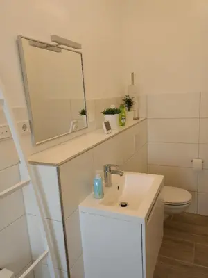 Ein Badezimmer in der Unterkunft Strietpartment - 2 Schlafzimmer, viel Raum und Ruhe
