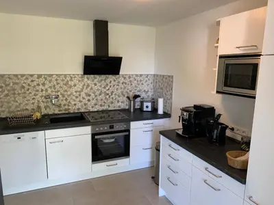 Küche/Küchenzeile in der Unterkunft Apartment nähe Ettlingen - 15 min zur Messe Karlsruhe