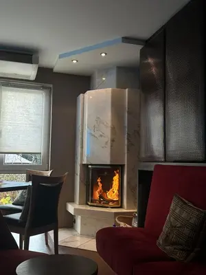 Ein Sitzbereich in der Unterkunft Astralis Hotel Domizil