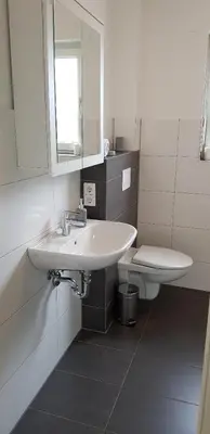 Ein Badezimmer in der Unterkunft Haus Rebenblick