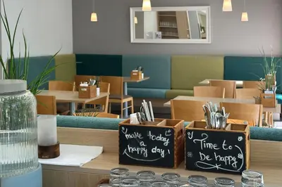 Ein Sitzbereich in der Unterkunft Garner Hotel Mainz by IHG