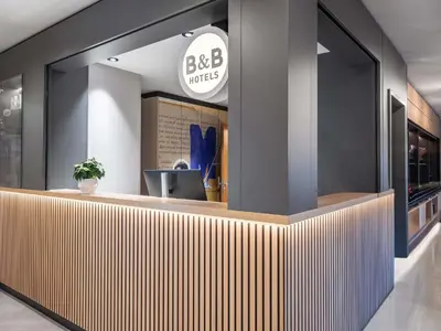 Lobby/Rezeption in der Unterkunft B&B HOTEL Mainz-Süd
