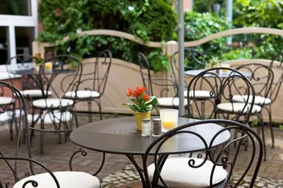 Ein Restaurant oder anderes Speiselokal in der Unterkunft ACHAT Hotel Schwetzingen Heidelberg
