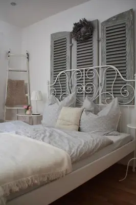 Ein Bett oder Betten in einem Zimmer der Unterkunft Gemütliche Ferienwohnung in Edesheim an der Weinstraße