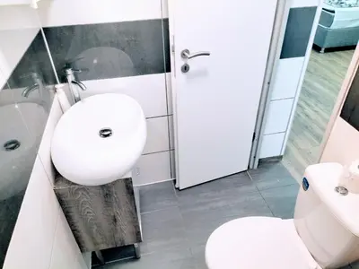 Ein Badezimmer in der Unterkunft Haus110