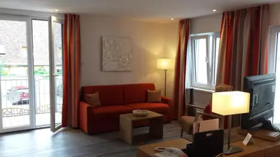 Ein Sitzbereich in der Unterkunft Hotel-Restaurant Pfälzer Hof