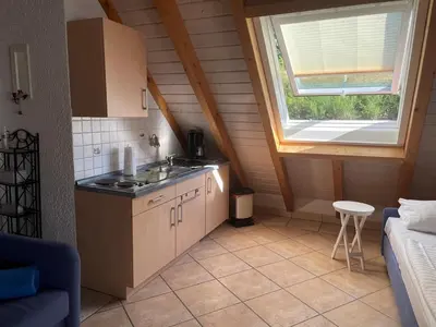 Küche/Küchenzeile in der Unterkunft Glattbacher Hof Ferienwohnung 7