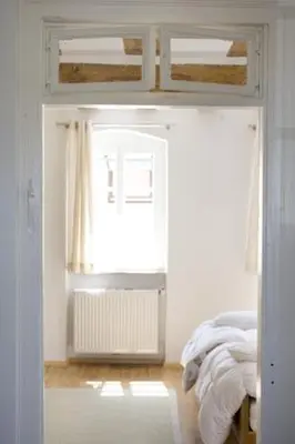 Ein Bett oder Betten in einem Zimmer der Unterkunft Netts Landhaus