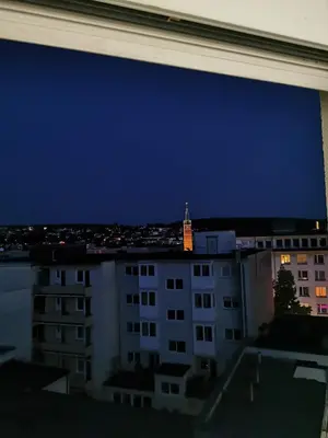 Ein allgemeiner Blick auf Pforzheim oder ein Stadtblick von des Hotels aus