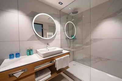 Ein Badezimmer in der Unterkunft Novotel Karlsruhe City