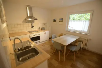 Küche/Küchenzeile in der Unterkunft WeinheimResidence