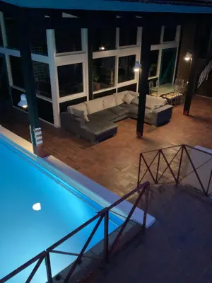 Der Swimmingpool an oder in der Nähe von Villa Kunterbunt