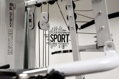 Das Fitnesscenter und/oder die Fitnesseinrichtungen in der Unterkunft Lanzcarré Hotel Mannheim, a member of Radisson Individuals