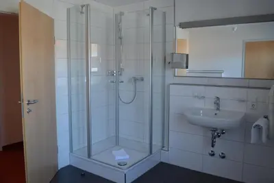 Ein Badezimmer in der Unterkunft Hotel Zum Goldenen Mann
